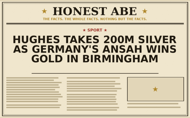 Hughes Takes 200m Silver as Germany’s Ansah Wins Gold in Birmingham
