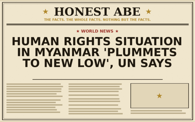 Human Rights Situation in Myanmar ‘Plummets to New Low’, UN Says