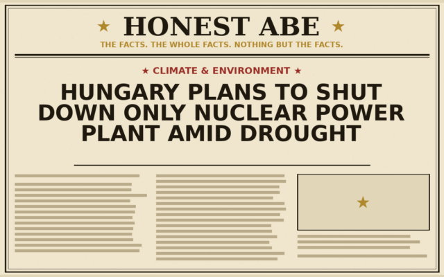 Hungary Plans to Shut Down Only Nuclear Power Plant Amid Drought
