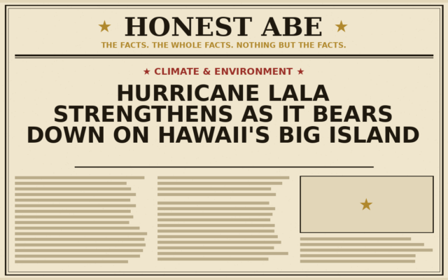 Hurricane Lala Strengthens as It Bears Down on Hawaii’s Big Island