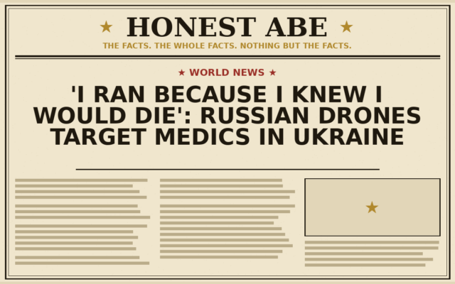 ‘I Ran Because I Knew I Would Die’: Russian Drones Target Medics in Ukraine