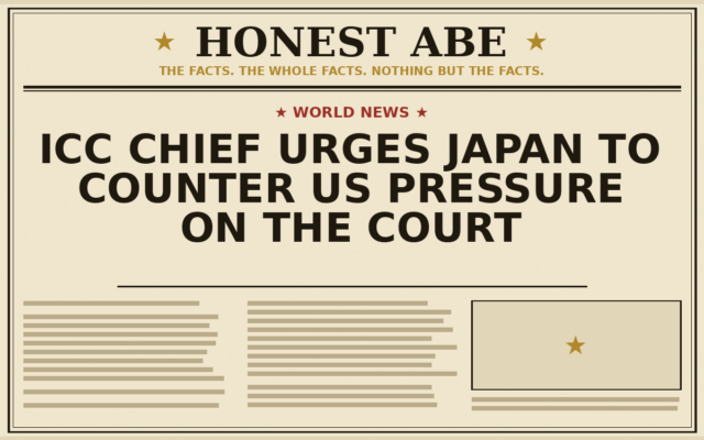 ICC Chief Urges Japan to Counter US Pressure on the Court