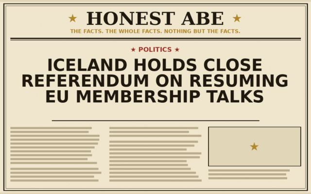 Iceland Holds Close Referendum on Resuming EU Membership Talks