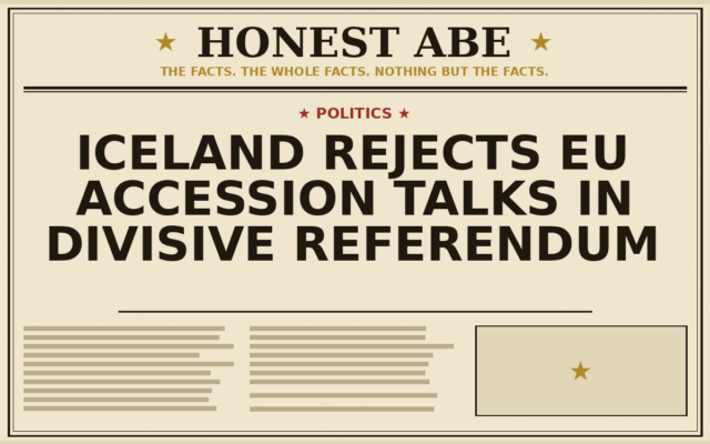 Iceland Rejects EU Accession Talks in Divisive Referendum