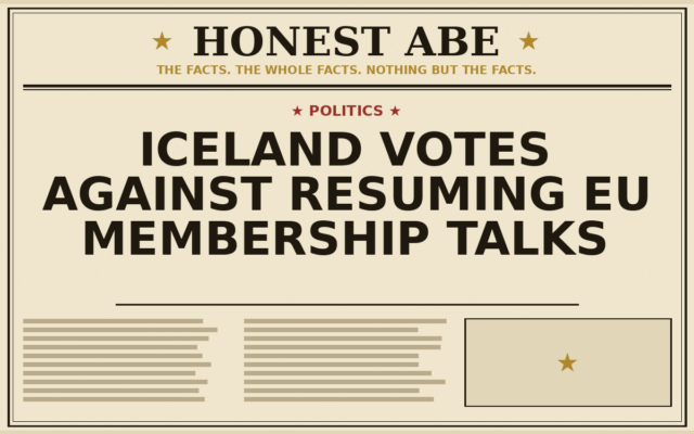 Iceland Votes Against Resuming EU Membership Talks