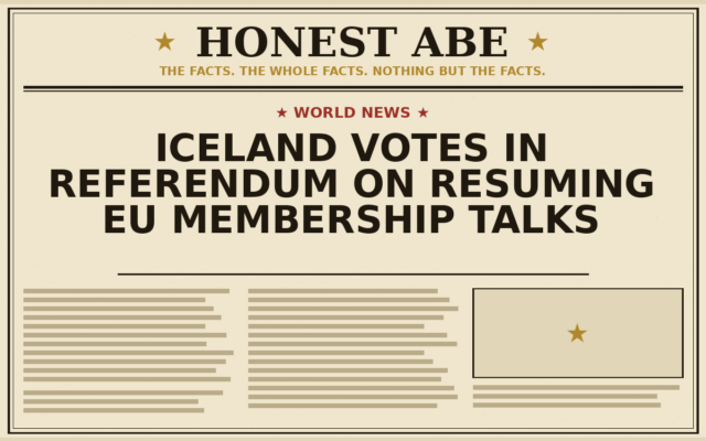 Iceland Votes in Referendum on Resuming EU Membership Talks