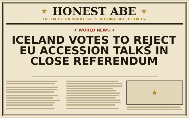 Iceland Votes to Reject EU Accession Talks in Close Referendum