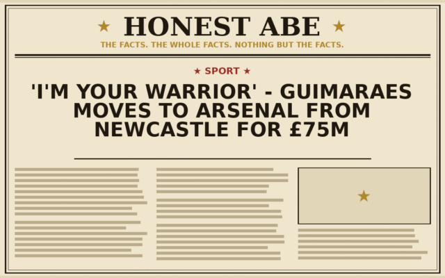 ‘I’m your warrior’ – Guimaraes moves to Arsenal from Newcastle for £75m