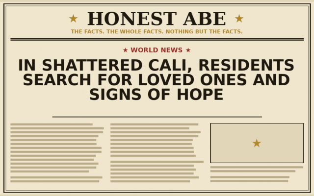 In Shattered Cali, Residents Search for Loved Ones and Signs of Hope