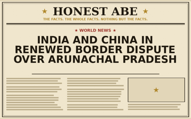 India and China in Renewed Border Dispute Over Arunachal Pradesh