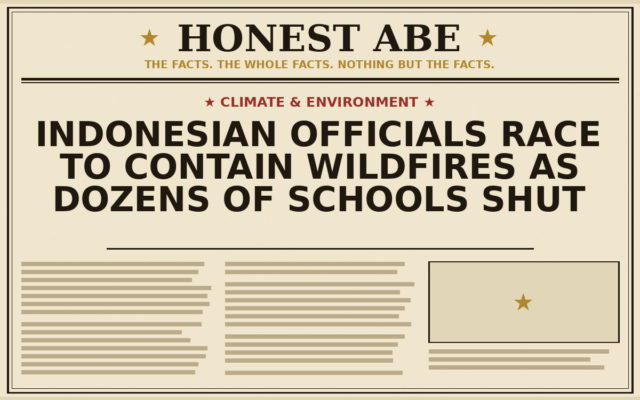 Indonesian Officials Race to Contain Wildfires as Dozens of Schools Shut