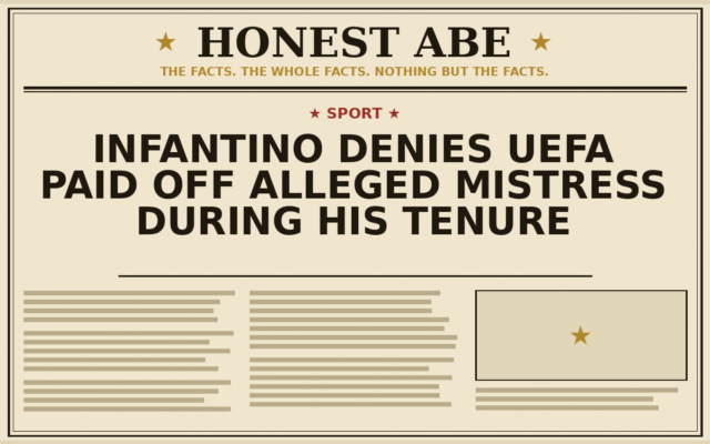 Infantino Denies UEFA Paid Off Alleged Mistress During His Tenure
