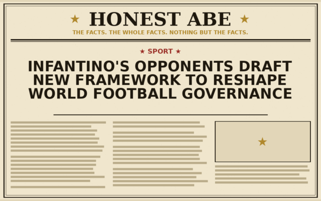 Infantino’s Opponents Draft New Framework to Reshape World Football Governance