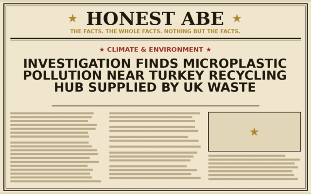 Investigation Finds Microplastic Pollution Near Turkey Recycling Hub Supplied by UK Waste