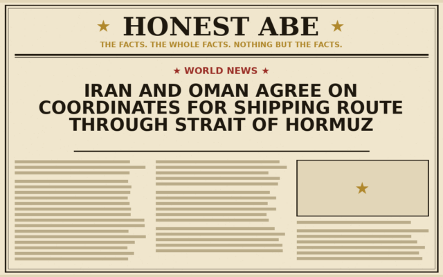 Iran and Oman Agree on Coordinates for Shipping Route Through Strait of Hormuz