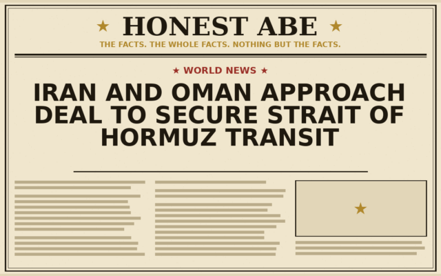 Iran and Oman Approach Deal to Secure Strait of Hormuz Transit