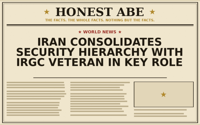 Iran Consolidates Security Hierarchy With IRGC Veteran in Key Role