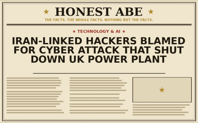 Iran-Linked Hackers Blamed for Cyber Attack That Shut Down UK Power Plant