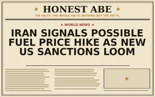 Iran Signals Possible Fuel Price Hike as New US Sanctions Loom
