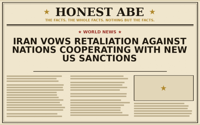 Iran Vows Retaliation Against Nations Cooperating With New US Sanctions