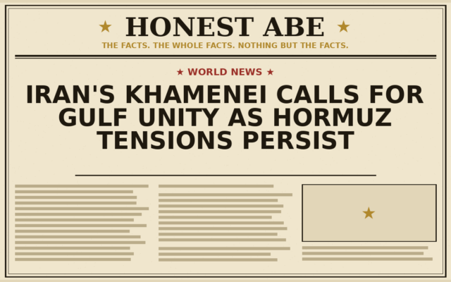 Iran’s Khamenei Calls for Gulf Unity as Hormuz Tensions Persist