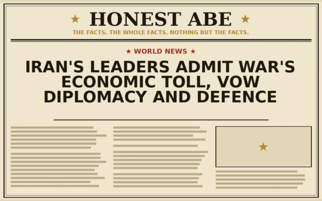 Iran’s Leaders Admit War’s Economic Toll, Vow Diplomacy and Defence