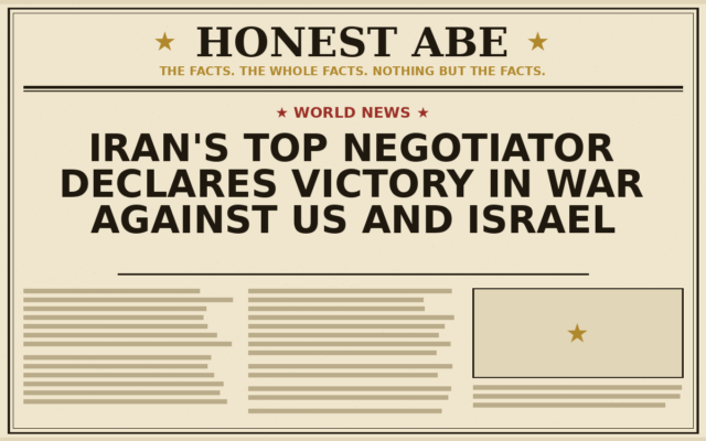 Iran’s Top Negotiator Declares Victory in War Against US and Israel