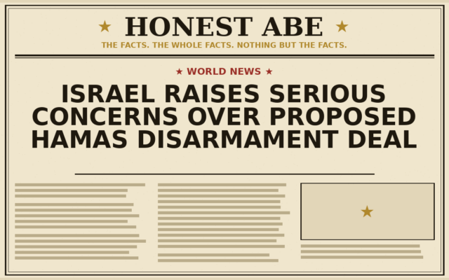 Israel Raises Serious Concerns Over Proposed Hamas Disarmament Deal