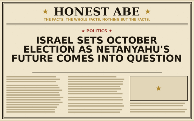 Israel Sets October Election as Netanyahu’s Future Comes Into Question
