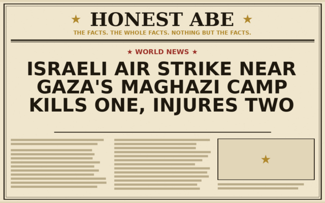 Israeli Air Strike Near Gaza’s Maghazi Camp Kills One, Injures Two