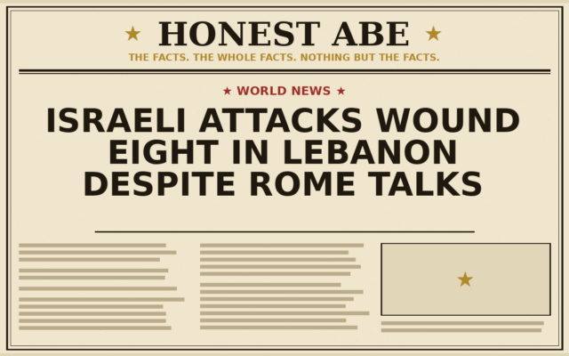 Israeli Attacks Wound Eight in Lebanon Despite Rome Talks