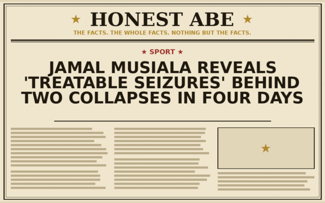 Jamal Musiala Reveals ‘Treatable Seizures’ Behind Two Collapses in Four Days