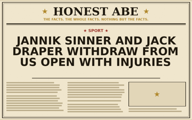 Jannik Sinner and Jack Draper Withdraw From US Open With Injuries