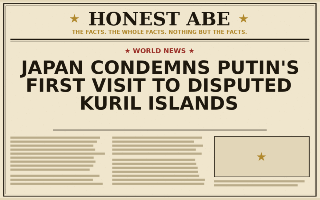 Japan Condemns Putin’s First Visit to Disputed Kuril Islands