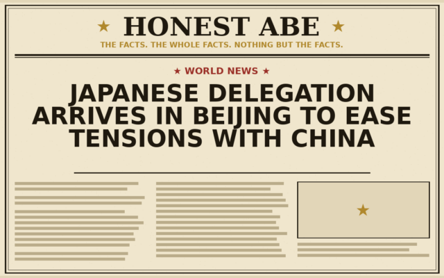 Japanese Delegation Arrives in Beijing to Ease Tensions With China