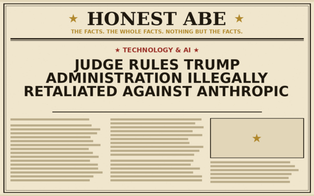 Judge Rules Trump Administration Illegally Retaliated Against Anthropic