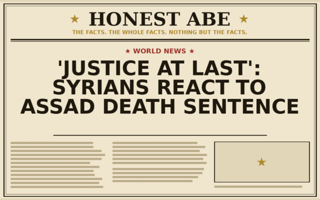 ‘Justice at Last’: Syrians React to Assad Death Sentence