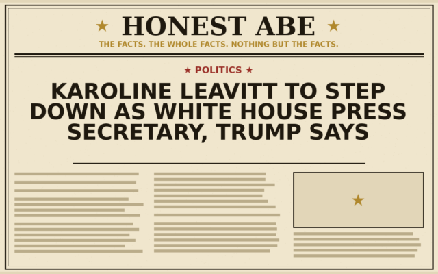 Karoline Leavitt to Step Down as White House Press Secretary, Trump Says