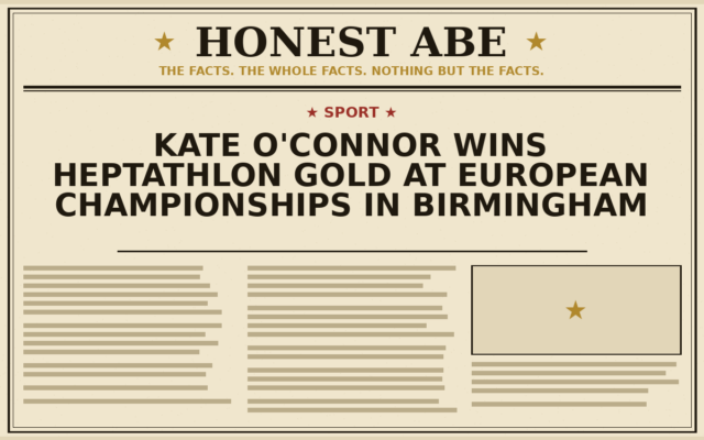 Kate O’Connor Wins Heptathlon Gold at European Championships in Birmingham