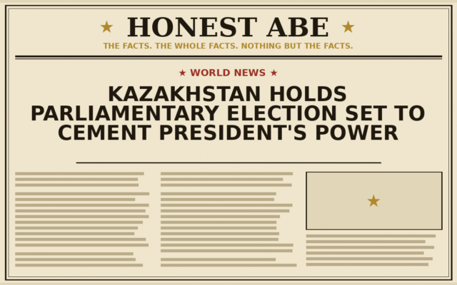 Kazakhstan Holds Parliamentary Election Set to Cement President’s Power