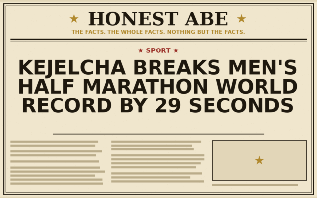Kejelcha Breaks Men’s Half Marathon World Record by 29 Seconds