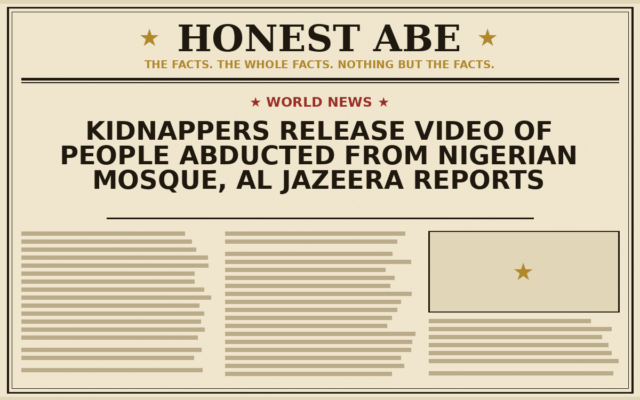 Kidnappers Release Video of People Abducted From Nigerian Mosque, Al Jazeera Reports