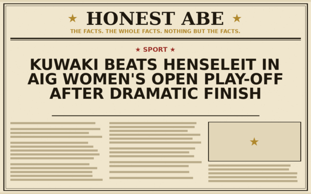 Kuwaki Beats Henseleit in AIG Women’s Open Play-Off After Dramatic Finish