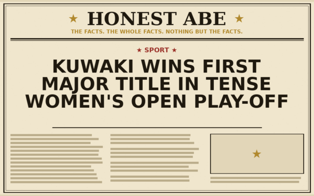 Kuwaki Wins First Major Title in Tense Women’s Open Play-Off