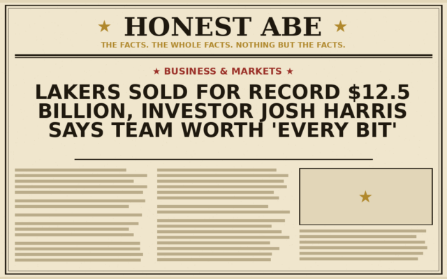 Lakers Sold for Record $12.5 Billion, Investor Josh Harris Says Team Worth ‘Every Bit’
