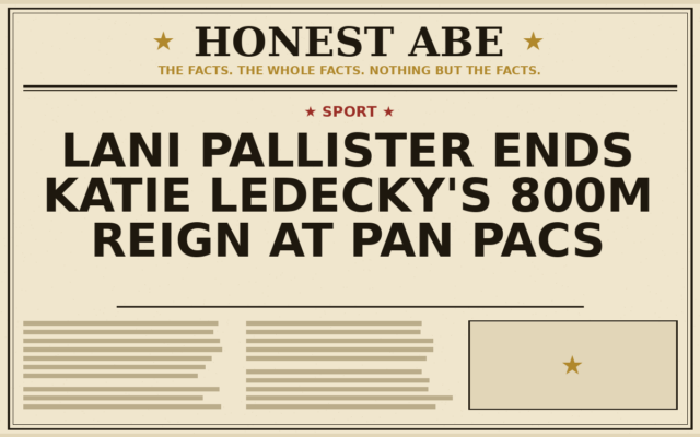 Lani Pallister Ends Katie Ledecky’s 800m Reign at Pan Pacs
