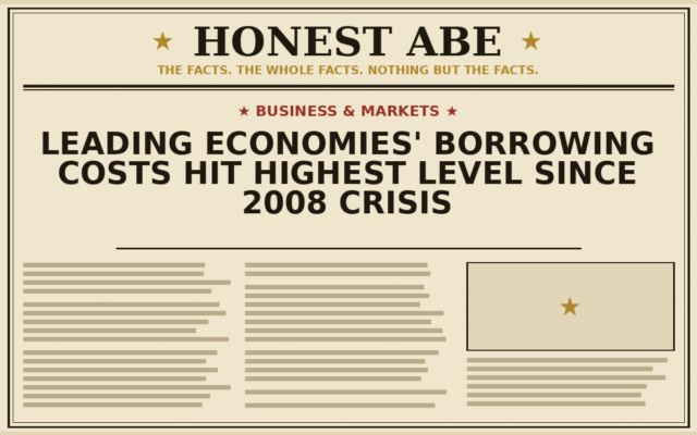 Leading Economies’ Borrowing Costs Hit Highest Level Since 2008 Crisis