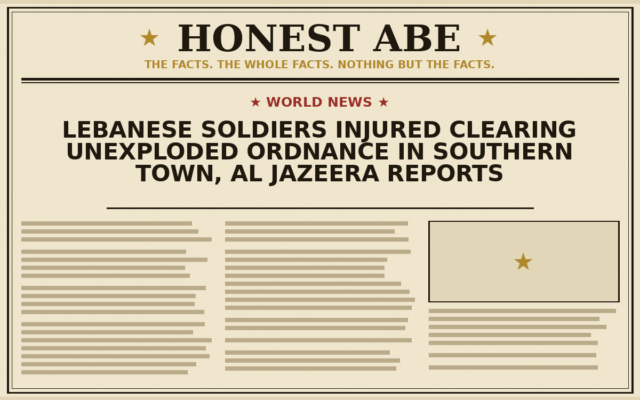 Lebanese Soldiers Injured Clearing Unexploded Ordnance in Southern Town, Al Jazeera Reports