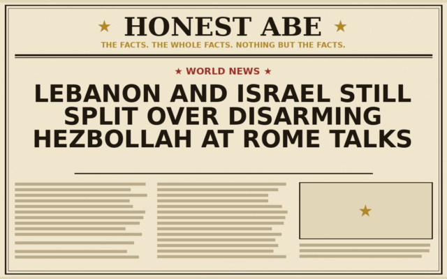 Lebanon and Israel Still Split Over Disarming Hezbollah at Rome Talks