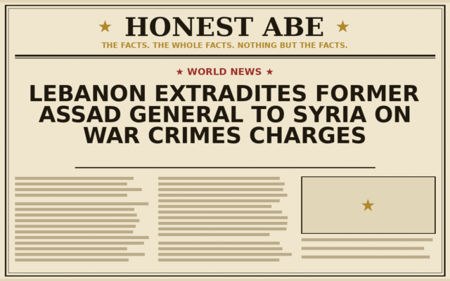 Lebanon Extradites Former Assad General to Syria on War Crimes Charges